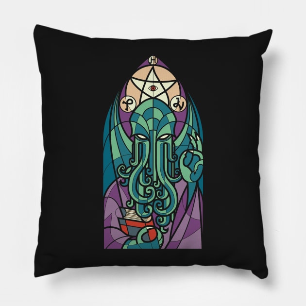 Cthulhu's Church Pillow by spike00