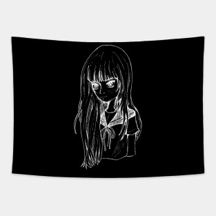 Portrait line art Tapestry