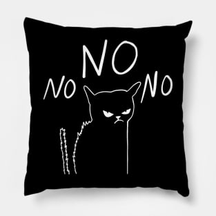 Cat Says No Pillow