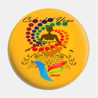 Colorful Yoga Pin