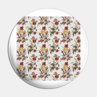 Floral Cross Stitch Texture Pin