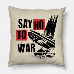 stop war t-shirt Pillow