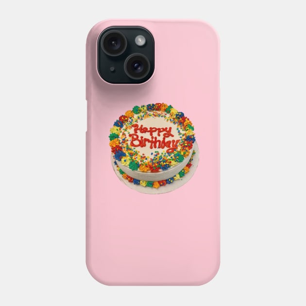 Birthday Cake Phone Case by SPINADELIC