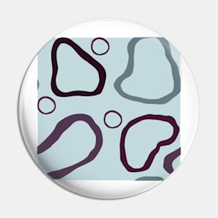 Ocean Abstract Shapes Pin