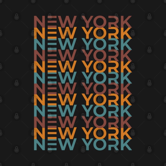 New York typographic design by Blueberry Pie 