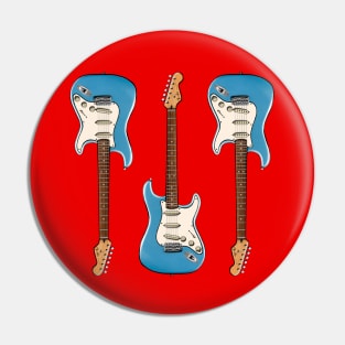 Triple Opal Spark Stratocaster Pin