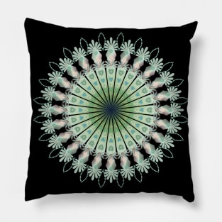 Angel Of Healing Mandala Pillow