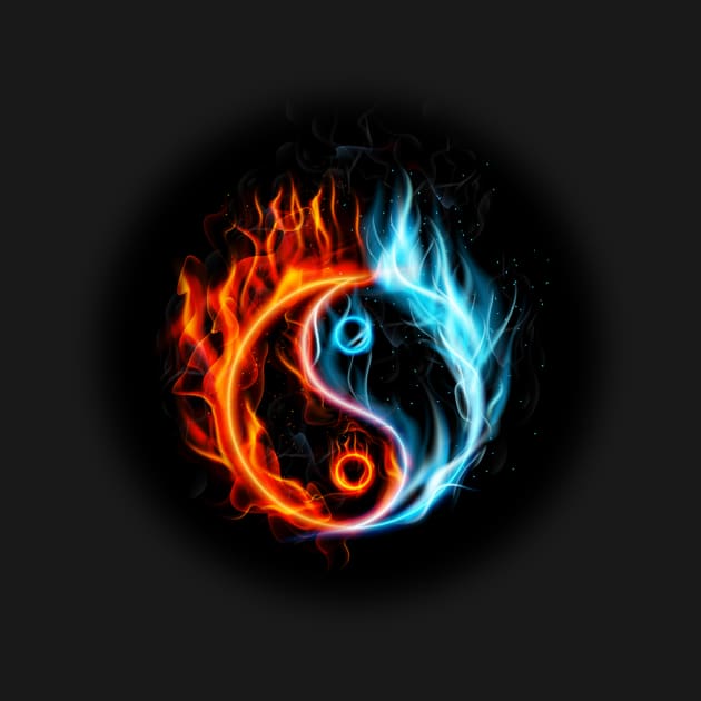 Fireball, yin yang design by Stell_a