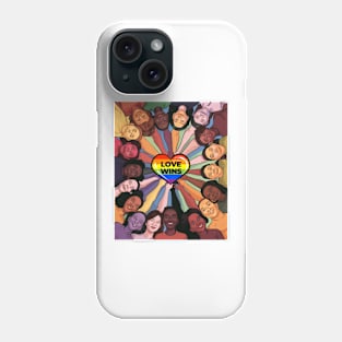 "Pride in All Colors - Love Wins Rainbow Tee Phone Case