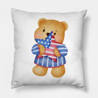 4 July  Independence Day Pillow