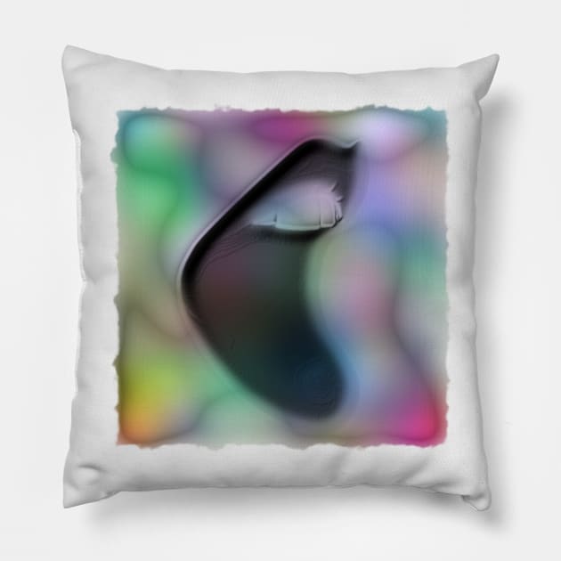 Smiling Open Mouth (wall art, t-shirt, mug, coffee) Pillow by OssiesArt