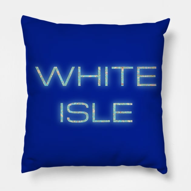 White Isle, Ibiza, Island Lifestyle, Summer Vacation Pillow by Style Conscious