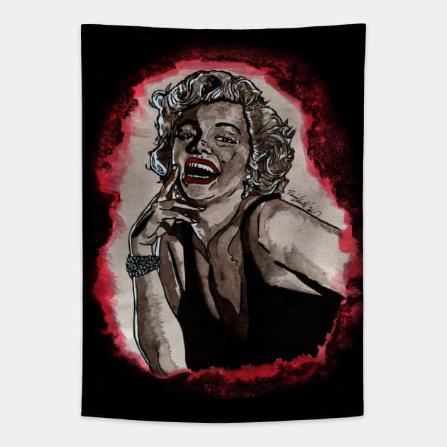 Marilyn Monroe - Red Tapestry by BladeAvenger