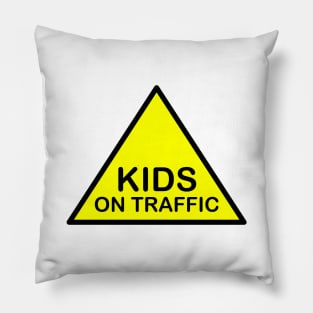 Kids on traffic Pillow