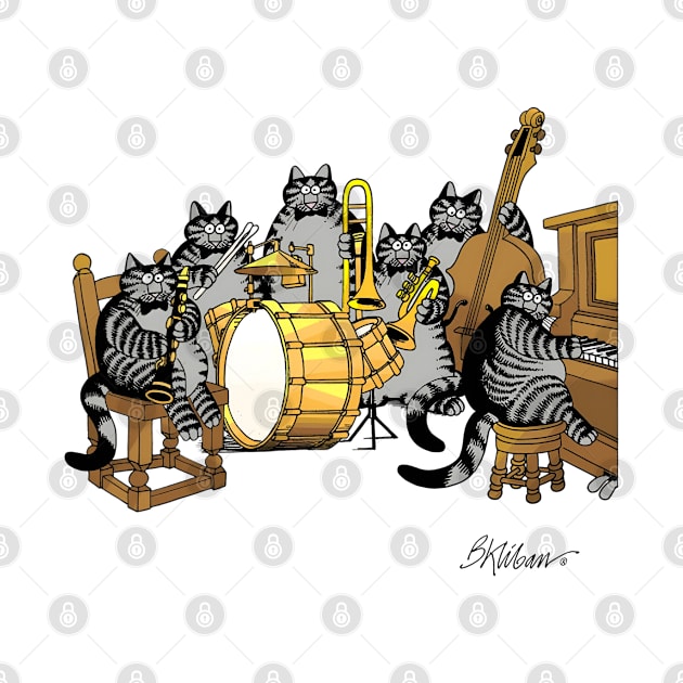 B kliban cat band  guitar by audrinadelvin