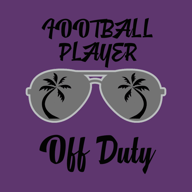 Off Duty Football player Funny Summer Vacation by chrizy1688