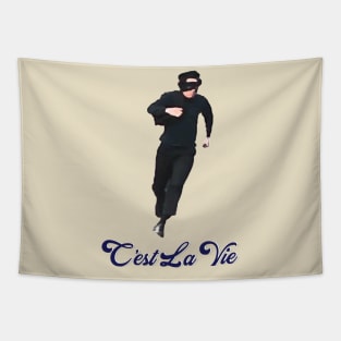 C'est La Vie (CAT BURGLAR) Tapestry