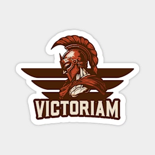 Spartan Warrior Victoriam Victory Logo Magnet