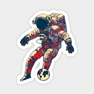 Astronaut Football Player Magnet