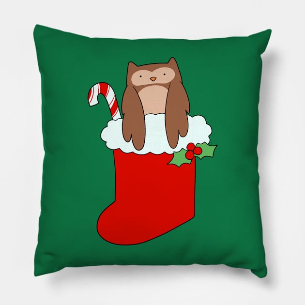 Christmas Stocking Owl Pillow by saradaboru