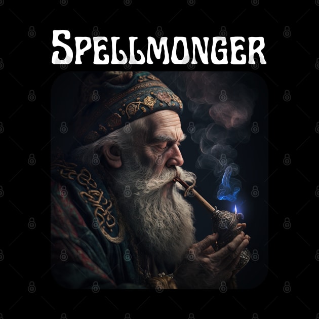 Spellmonger - after a nice day of wizardry (no text) by AI-datamancer