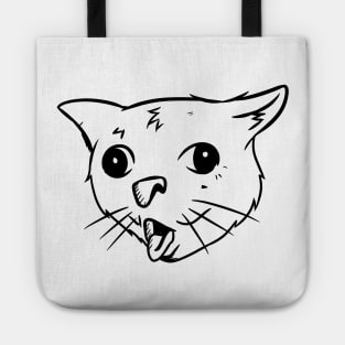 coughing cat meme Tote