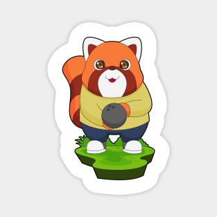 Red Panda Bowling Bowling ball Sports Magnet