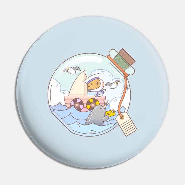 Bubu and Moonch, A Jar of Adventure Pin by Noristudio