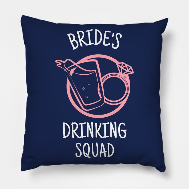 Bride's Drinking Squad Pillow by bjg007