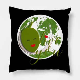 Olive You Celebrate Earthday: Save the Planet Pillow