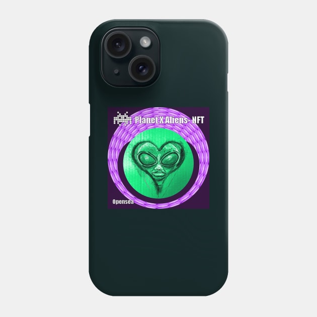 Planet X Aliens UFO Invasion Phone Case by PlanetMonkey