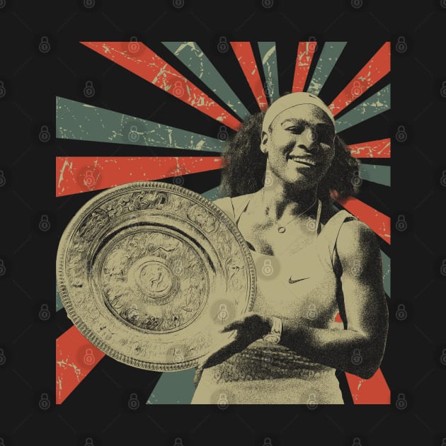 Serena Williams || Vintage Art Design || Exclusive by Setipixel