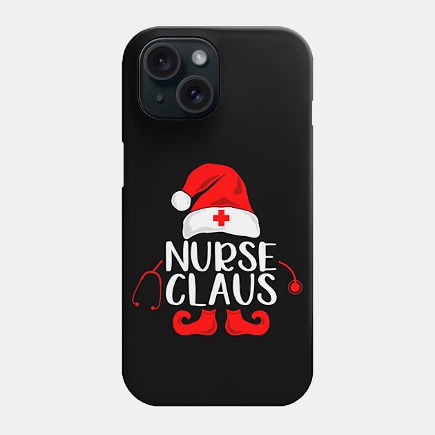 Nurse Claus Funny Christmas Gift for Nurses Phone Case by BadDesignCo