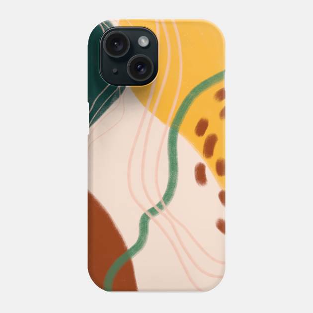 Abstract Bohemian Shapes Phone Case by Gush Art Studio 1