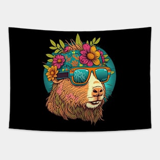 Capybara Hippie Tapestry