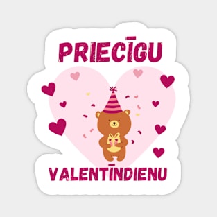 Latviski Priecīgu valentīndienu - latvietis Magnet