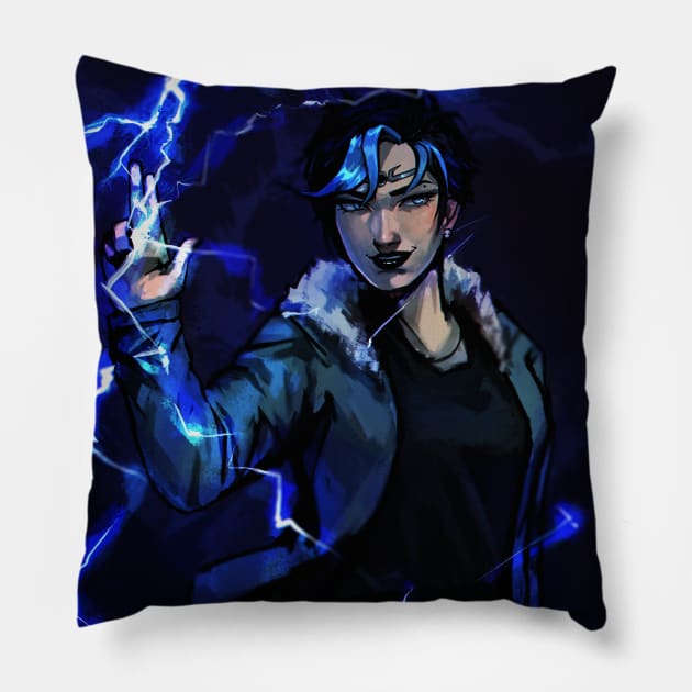 Daughter of Zeus Pillow by StaticColour