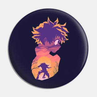 MHA Izuku Midoriya Retro Pin