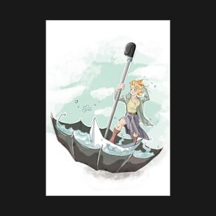 taking a ride on a boatbrella T-Shirt