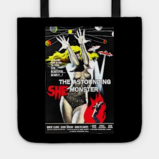 Classic Sci-Fi Movie Poster - The Astounding She Monster Tote