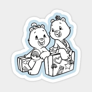 Twin care bears Magnet