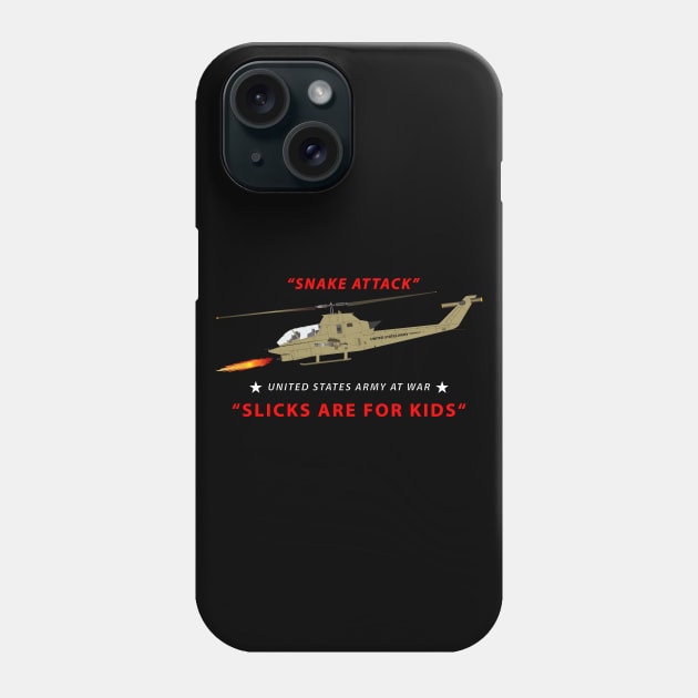 AH-1 Cobra - Snake Attack - Slicks are for Kids Phone Case by twix123844