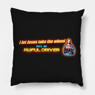 Jesus Meme Bumper Sticker Pillow