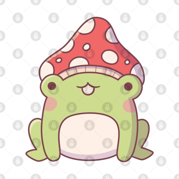 Cute Little Frog With Toadstool by rustydoodle