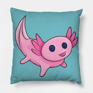 Cute Baby Axolotl Pillow