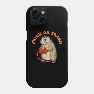 Trick Or Trash Vintage Crack Texture Phone Case