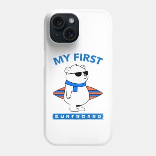 Bear with Surfboard Phone Case