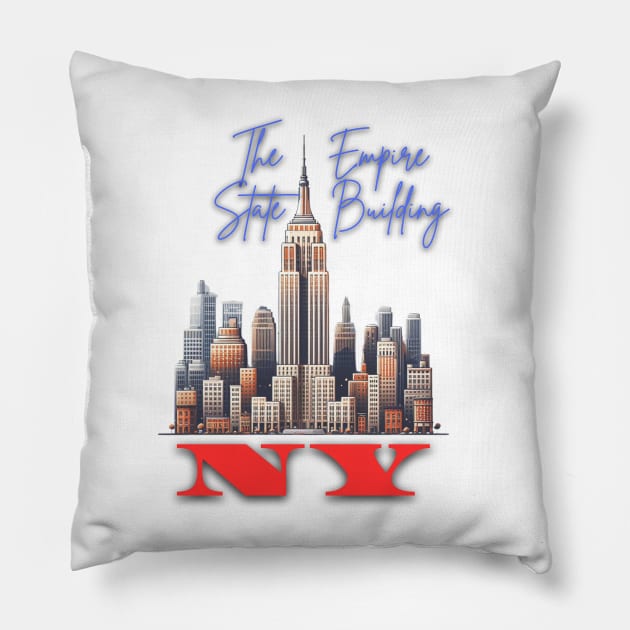 The Empire State Building Pillow by YuYu