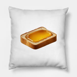 Honey Bee Coffee Kawaii Yummy Vintage Beekeeper Bread Toast Sandwich Retro Pillow