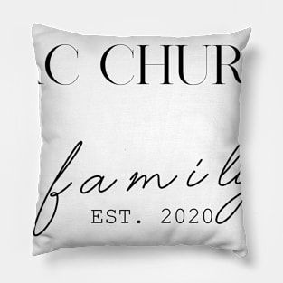 Mac Church Family EST. 2020, Surname, Mac Church Pillow